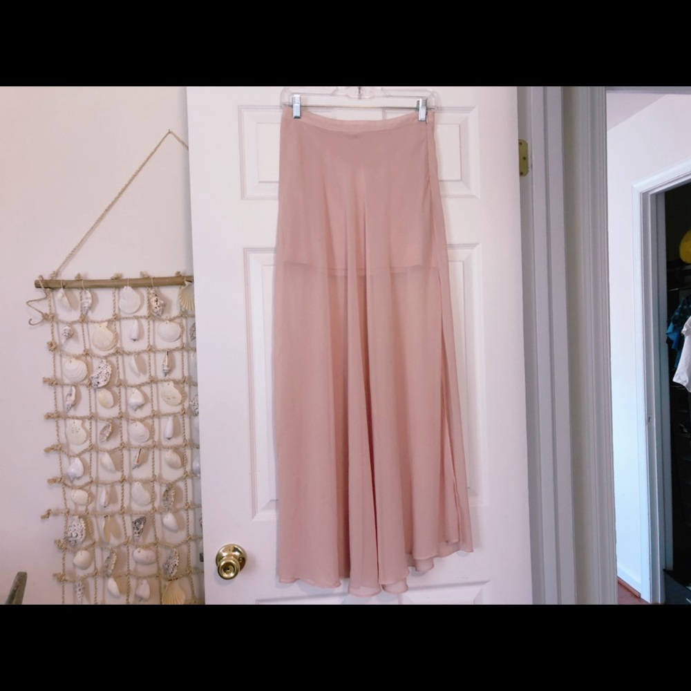 Pink Maxi Skirt